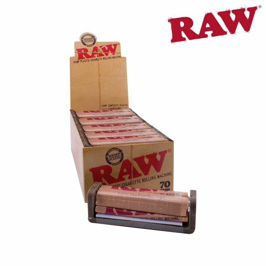 RAW Hemp Plastic 2-Way Roller 70mm in front of a 12 Pack Box, eco-friendly German Hemp