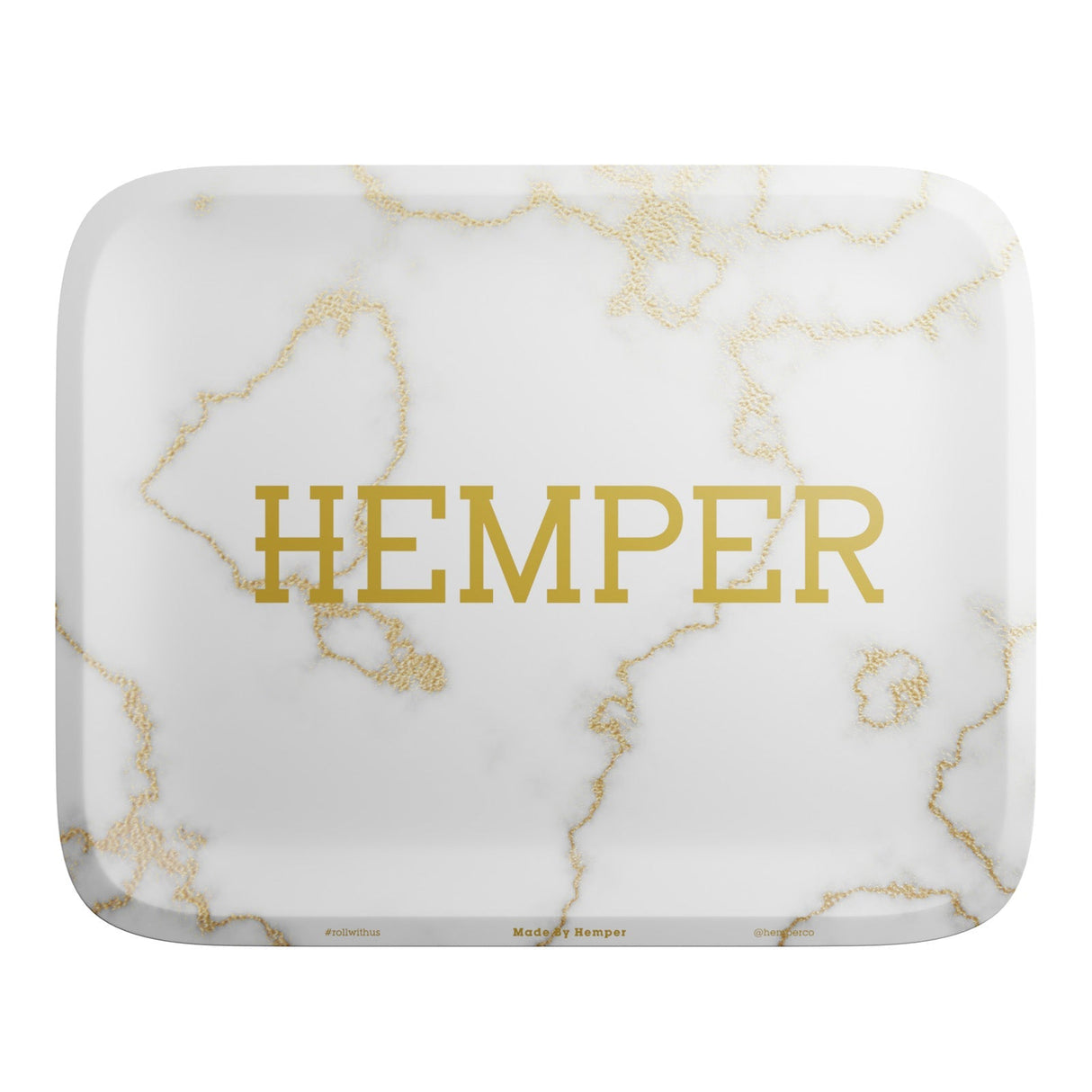 HEMPER - Luxe White Marble Rolling Tray