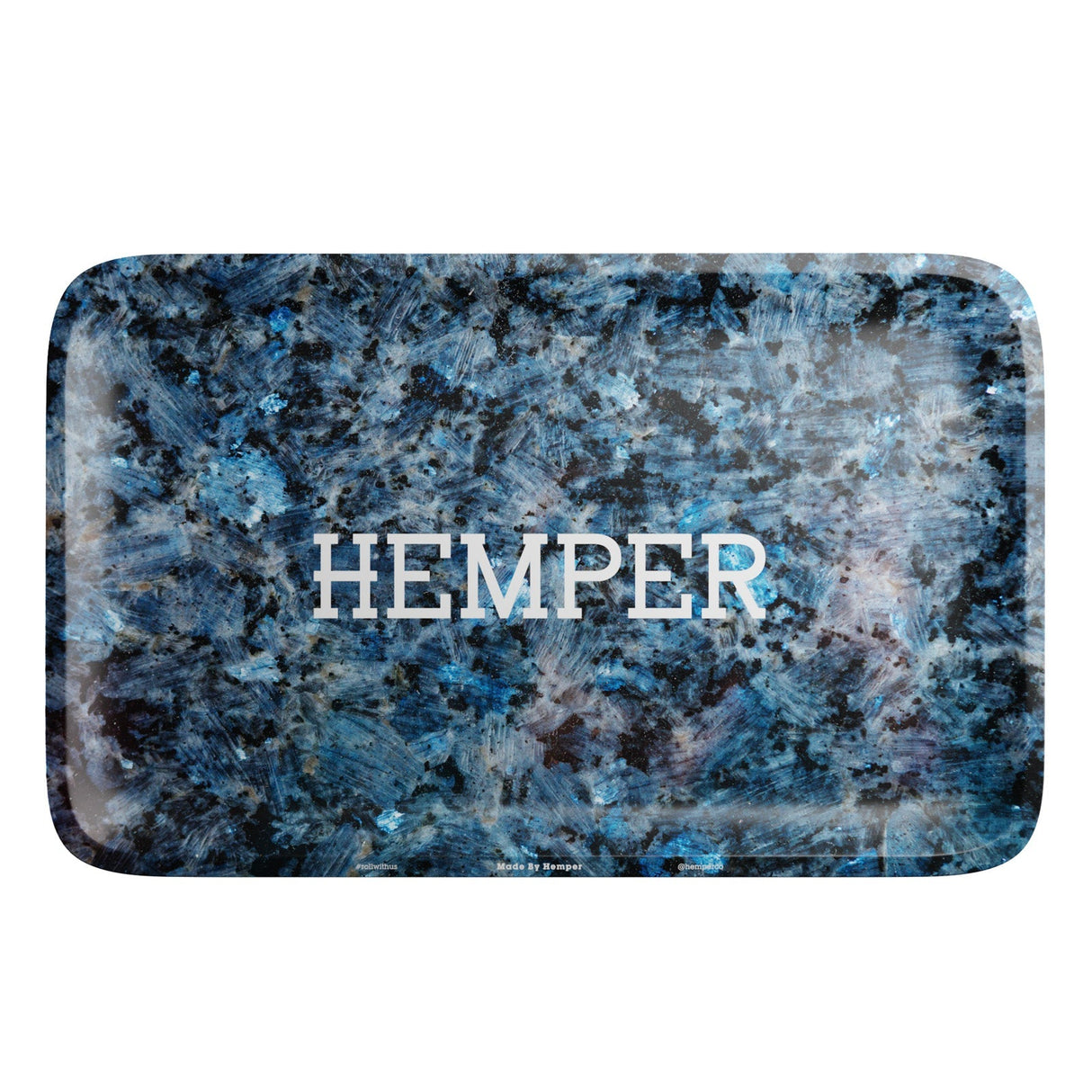 HEMPER - Luxe Marble Black/Blue Rolling Tray