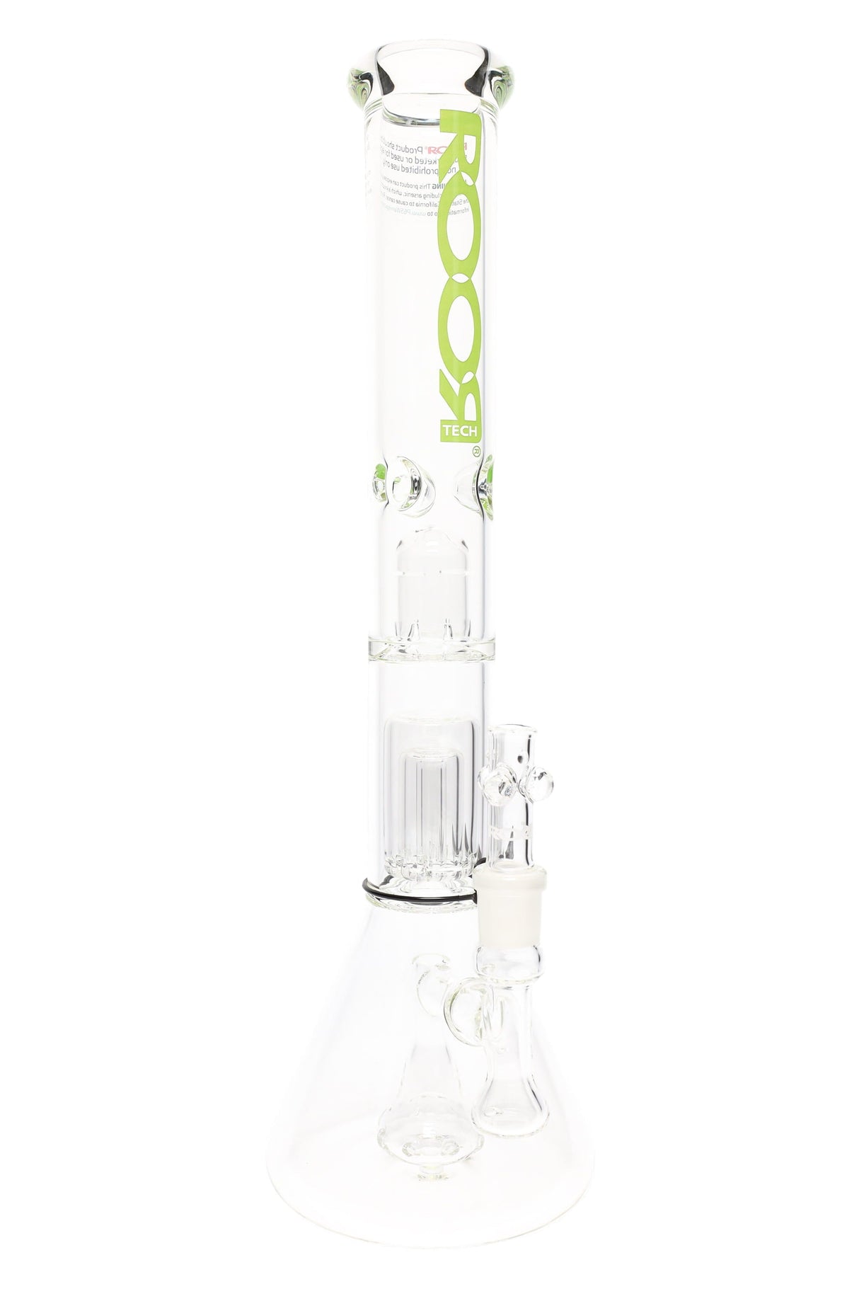 ROOR 18" Tech Stemless Beaker Bong β Multi Percs β 5mm