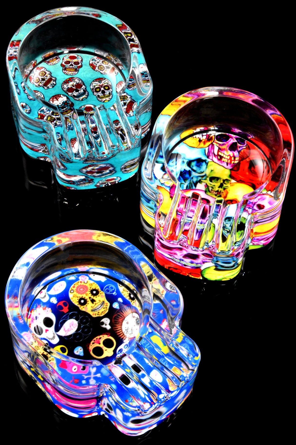 3.5″ Skull Glass Ashtray – Pop Designs