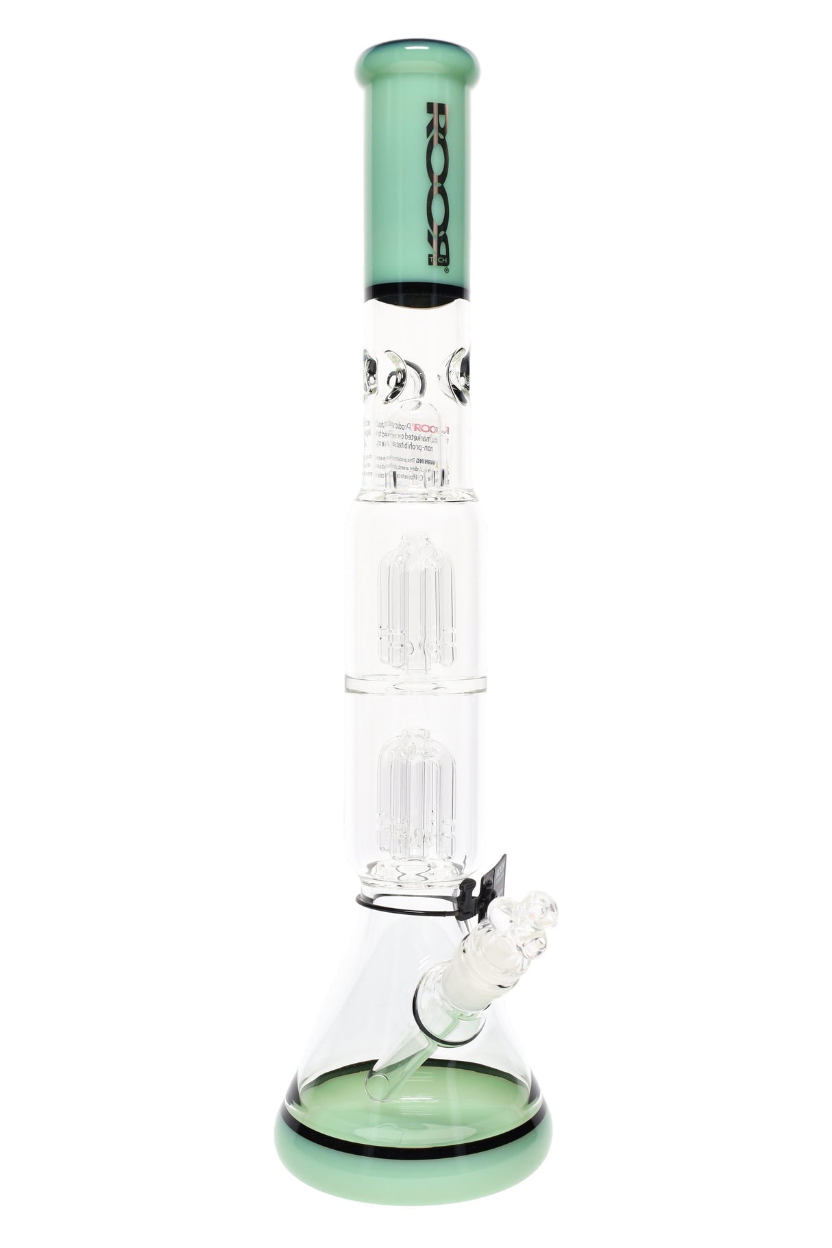 ROOR Tech 17" Multicolor Beaker Bong β Double Tree Percs