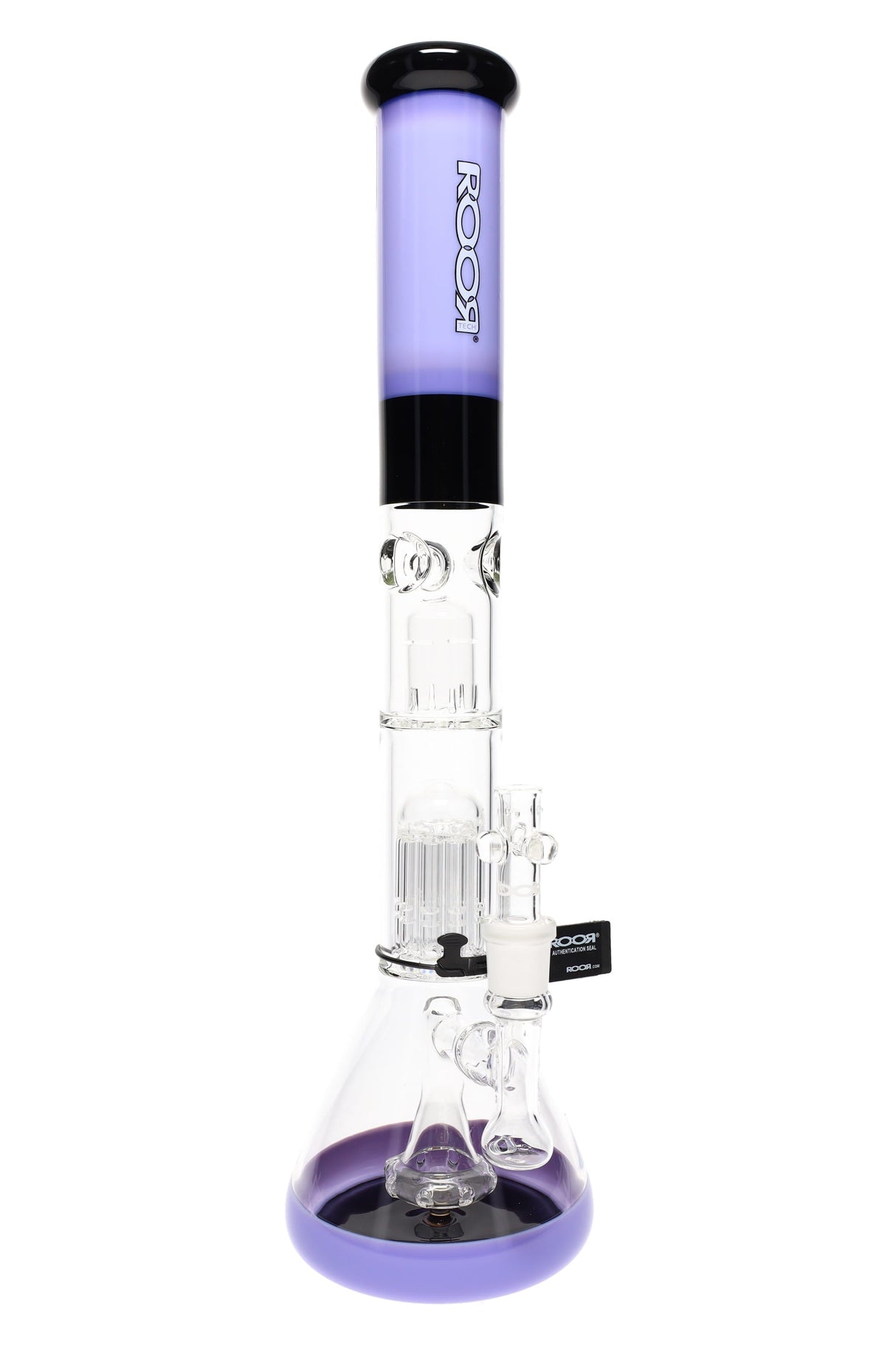 ROOR 18" Tech Multicolor Stemless Beaker Bong – Multi Percs – 5mm