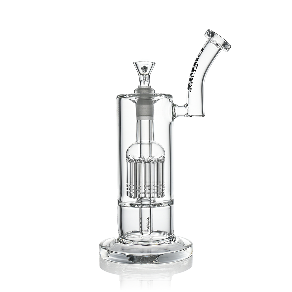 10" Dual Chamber Scientific Bubbler Tree Perc Glass Bong | Croia Glass