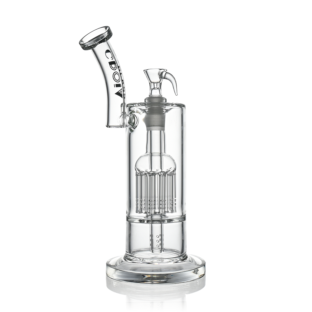 10" Dual Chamber Scientific Bubbler Tree Perc Glass Bong | Croia Glass