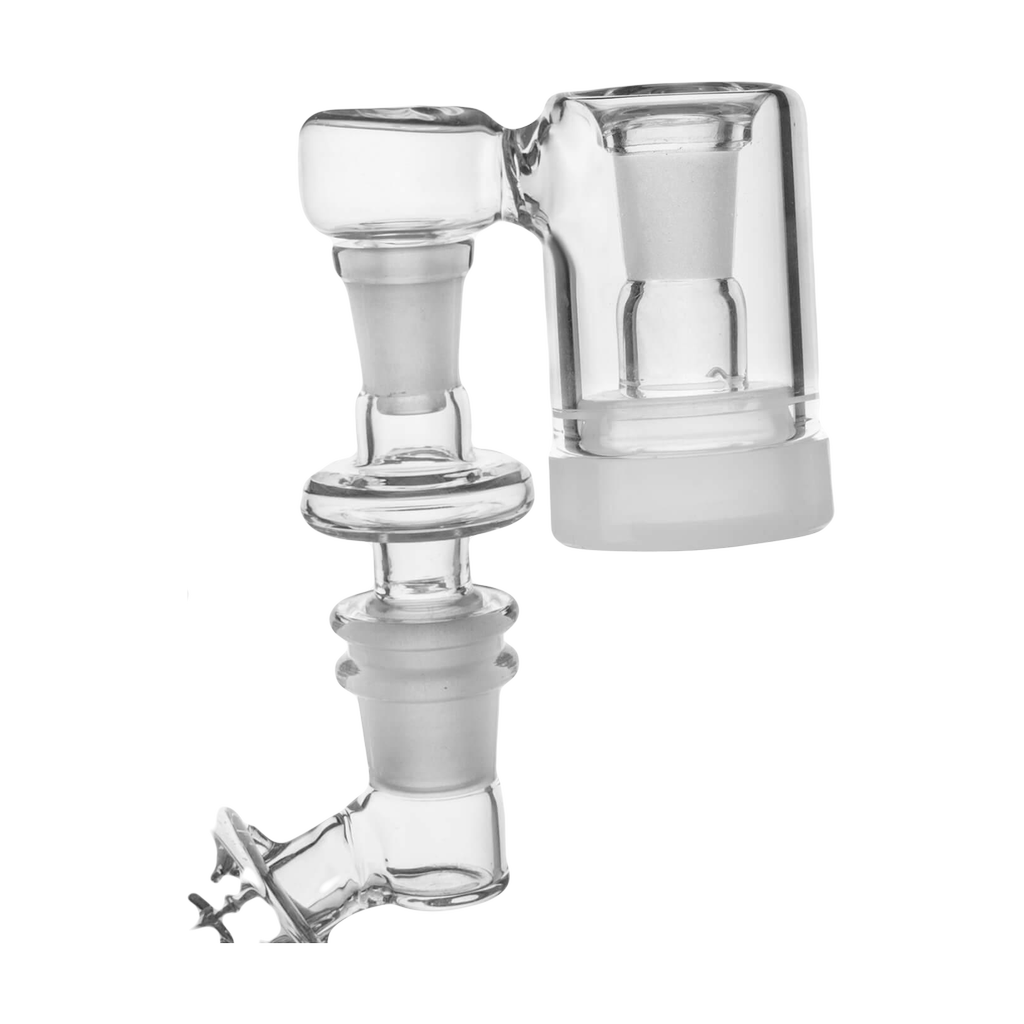 PILOTDIARY 10mm Reclaim Catcher in Clear Glass - Close-up Side View