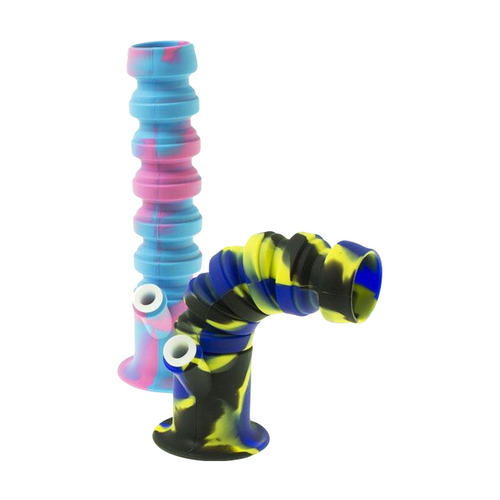 RGR Canada 11.5" silicone straight water pipes in black, blue, pink, red, white