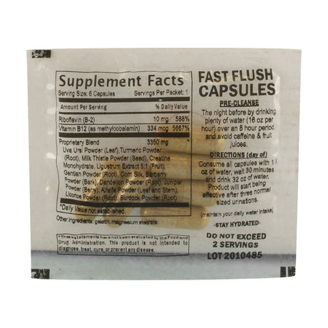 High Voltage Detox Fast Flush Capsules 6-pack Display Front View
