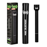 12PC DISPLAY - Weezy Straight Aluminum Pipe in Black, 4" Length, Portable Design