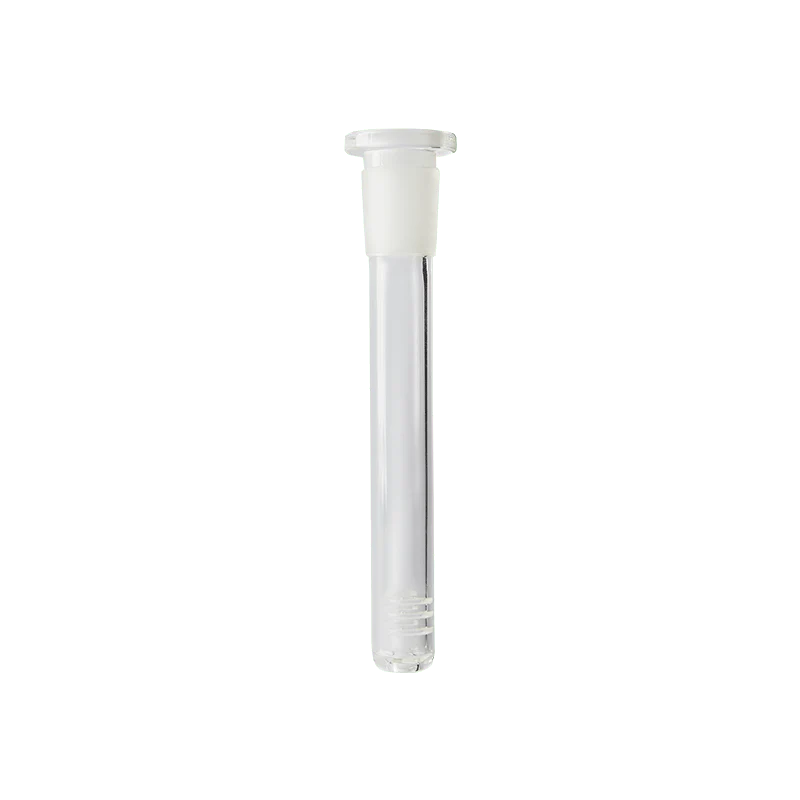 The Stash Shack 14mm Female Glass Diffuser Downstem for Bongs, Clear Borosilicate, Front View