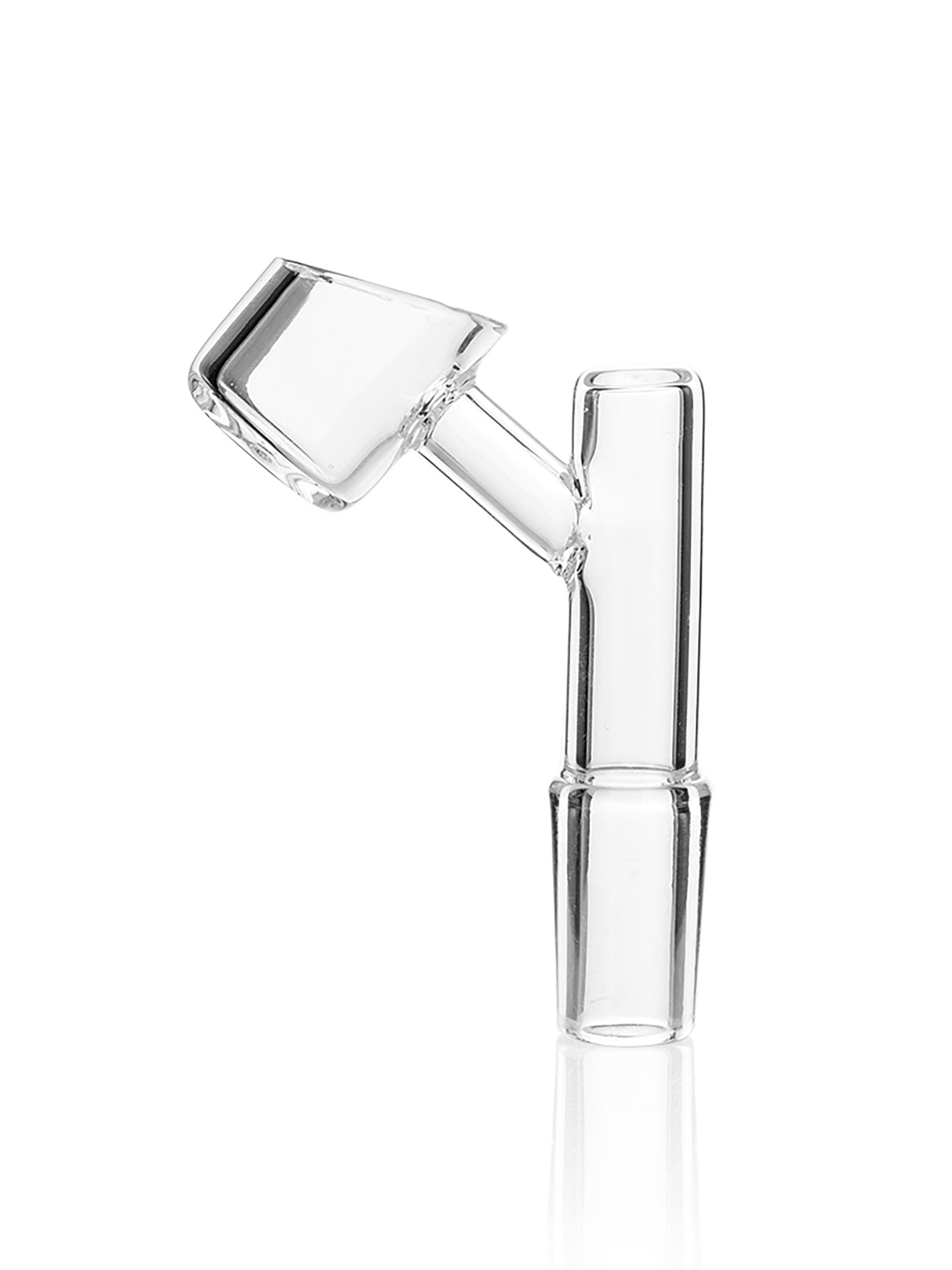 GRAV 14mm Male Angled Quartz Banger-45° on White Background