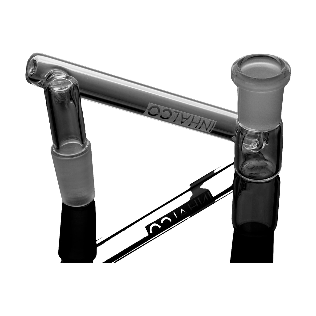PILOT DIARY 14mm Dropdown Reclaim Catcher on Reflective Surface - Clear Glass