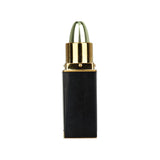 Myster 15PC JAR Lipstick Pipe in black with green tip, 2.75" hand pipe front view on white background