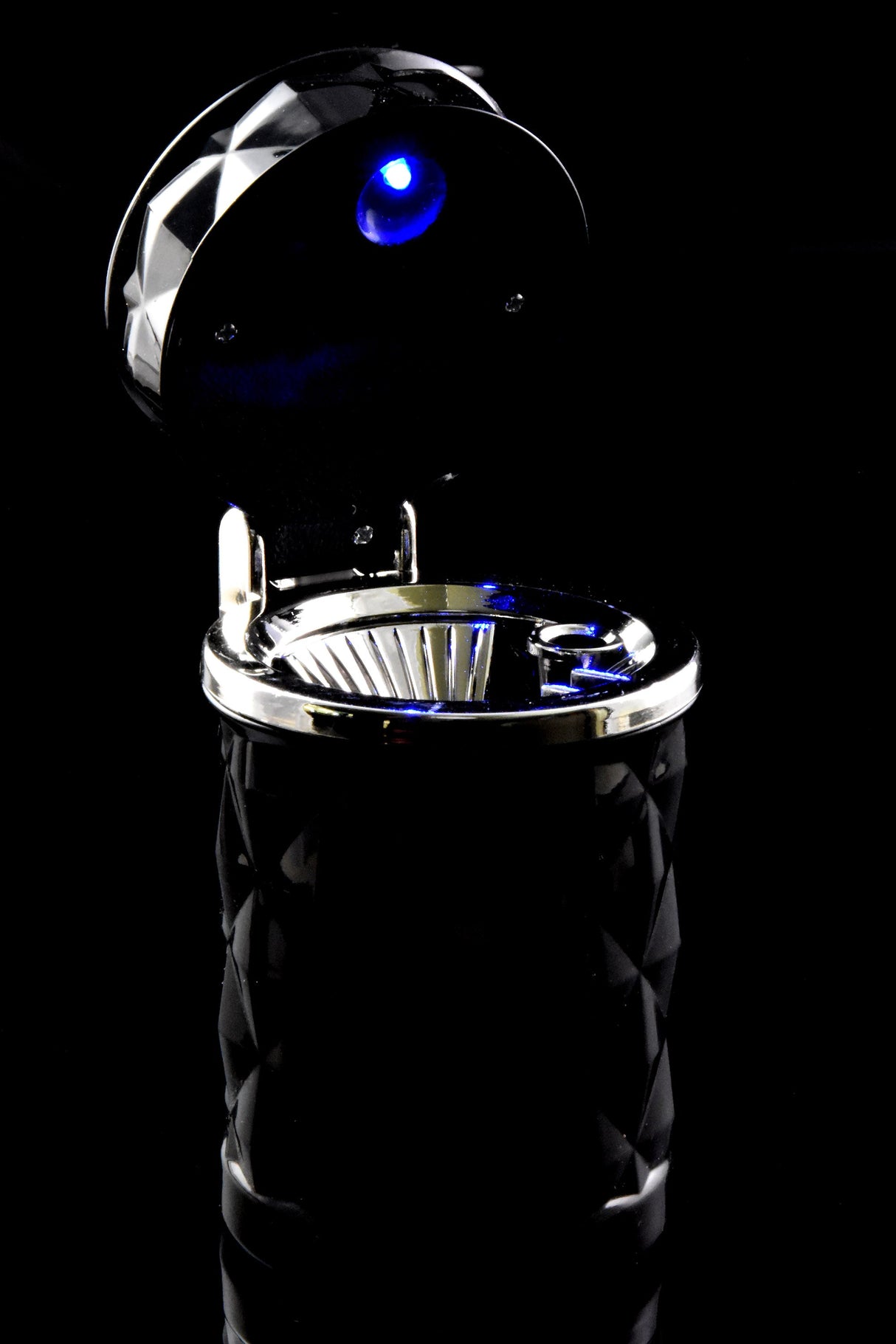 LED Diamond Cup-Holder Car Ashtray – 3.5″