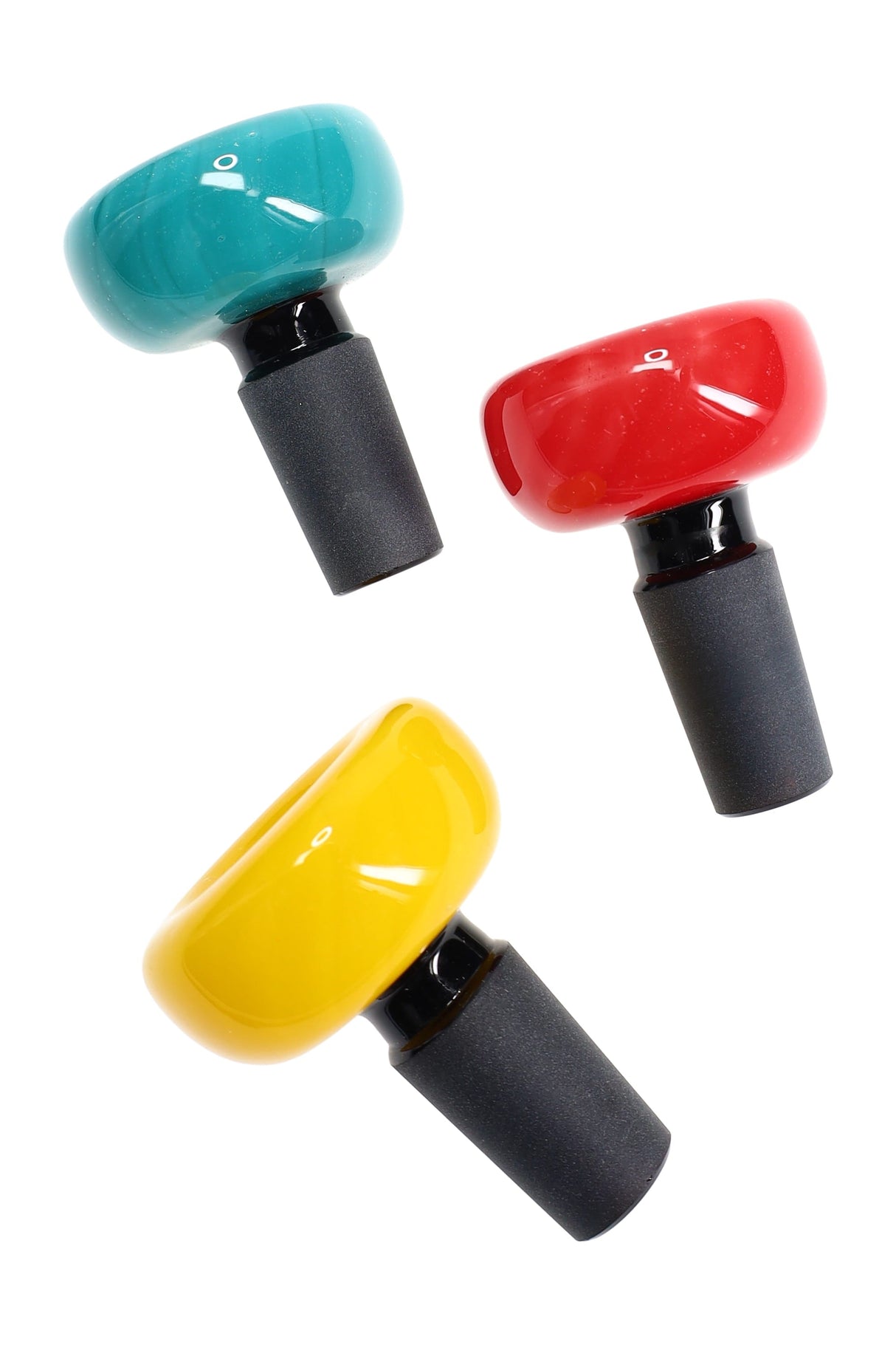 14mm Male Round Glass Bowl Slide - Assorted Colors