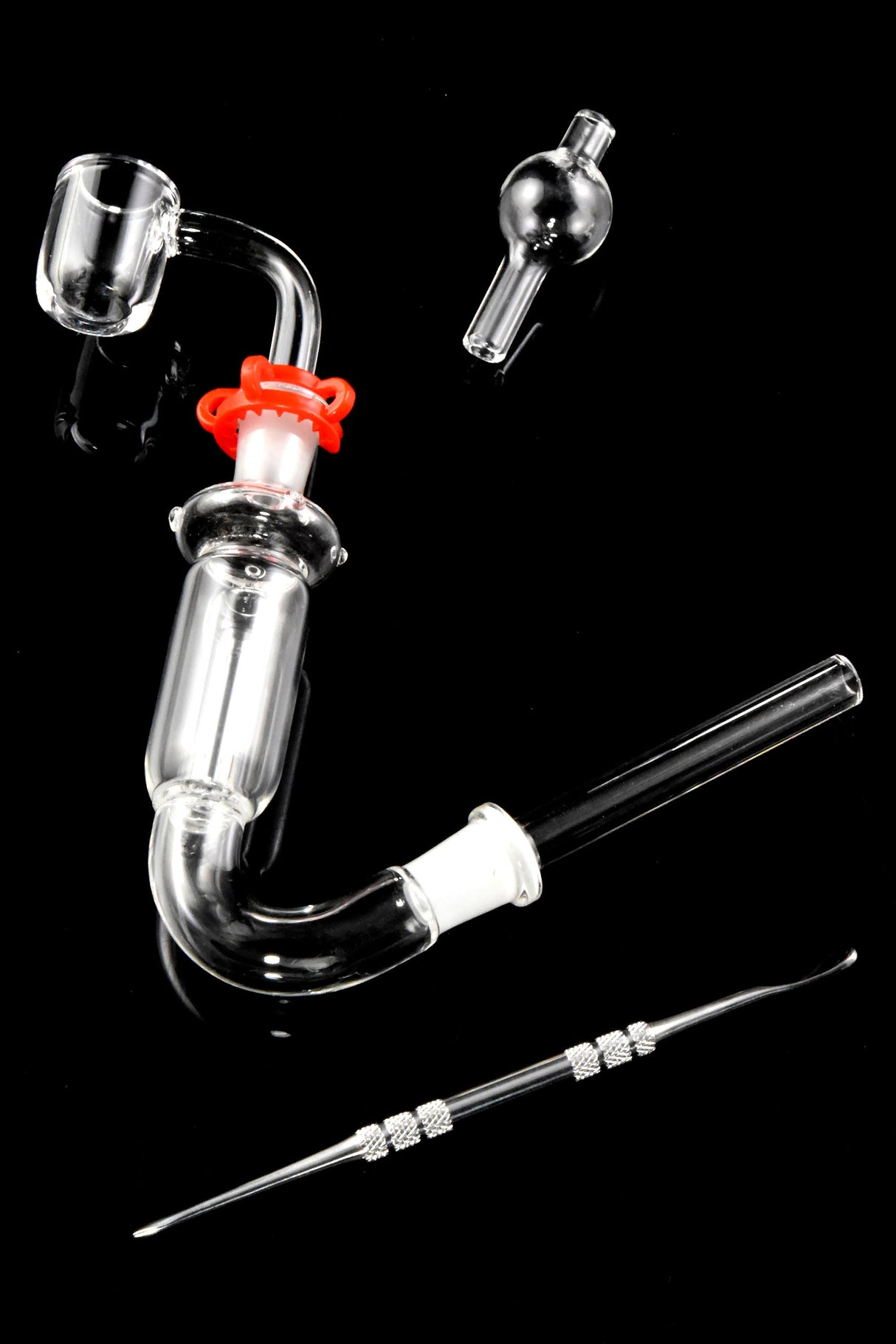 Glass Curved Dab Straw Kit “Curve-It” – 10 mm – 4″