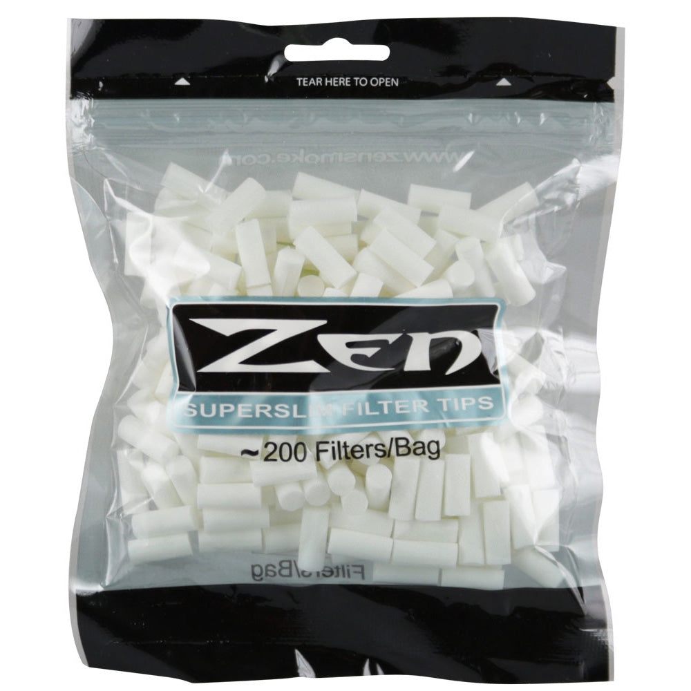 Zen Premium Super Slim Cigarette Filter Bag - 200 Pack