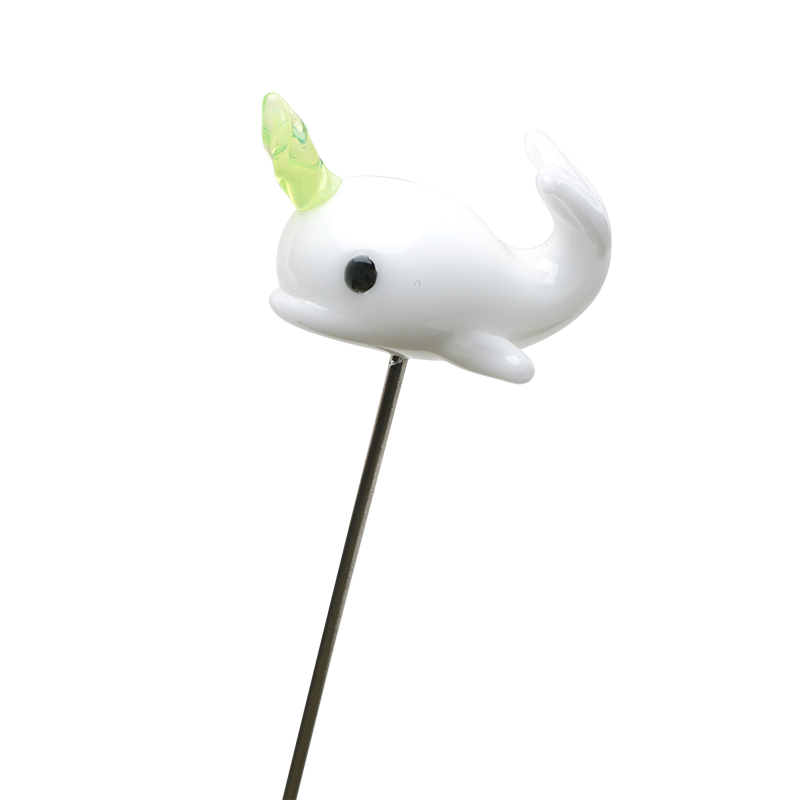 Empire Glassworks Cozmic Narwhal Poker with Borosilicate Colored Glass