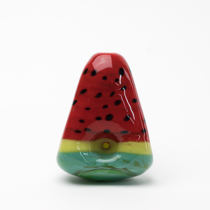 Empire Glassworks Watermelon Dry Pipe - Front View with Borosilicate Colored Glass