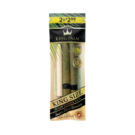 King Palm King Size Pre-Roll Wraps 2-Pack Display Front View