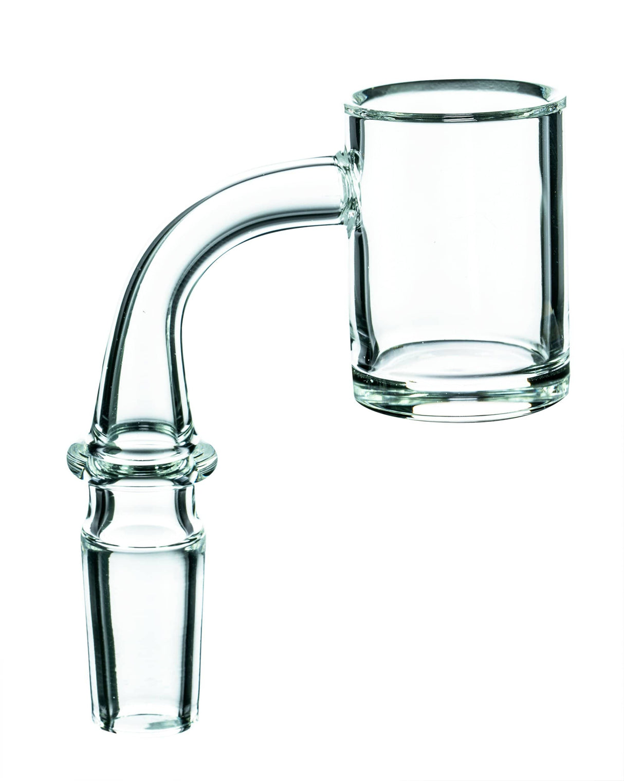 Clear 25mm Quartz Banger Nail for Dab Rigs, 14mm Male Joint at 90 Degree Angle