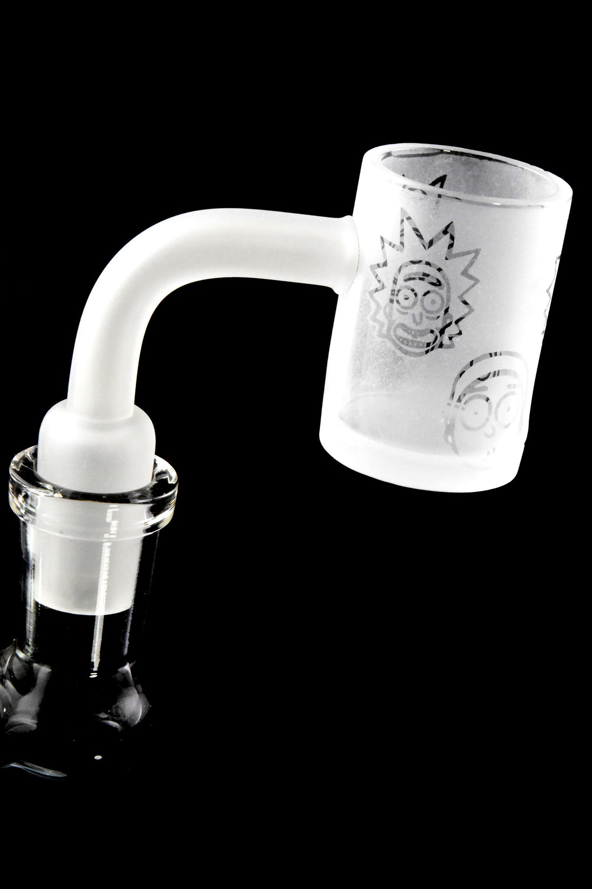 Quartz 14.5 mm Male 90° Frosted Flat-Top Banger – Etched Designs