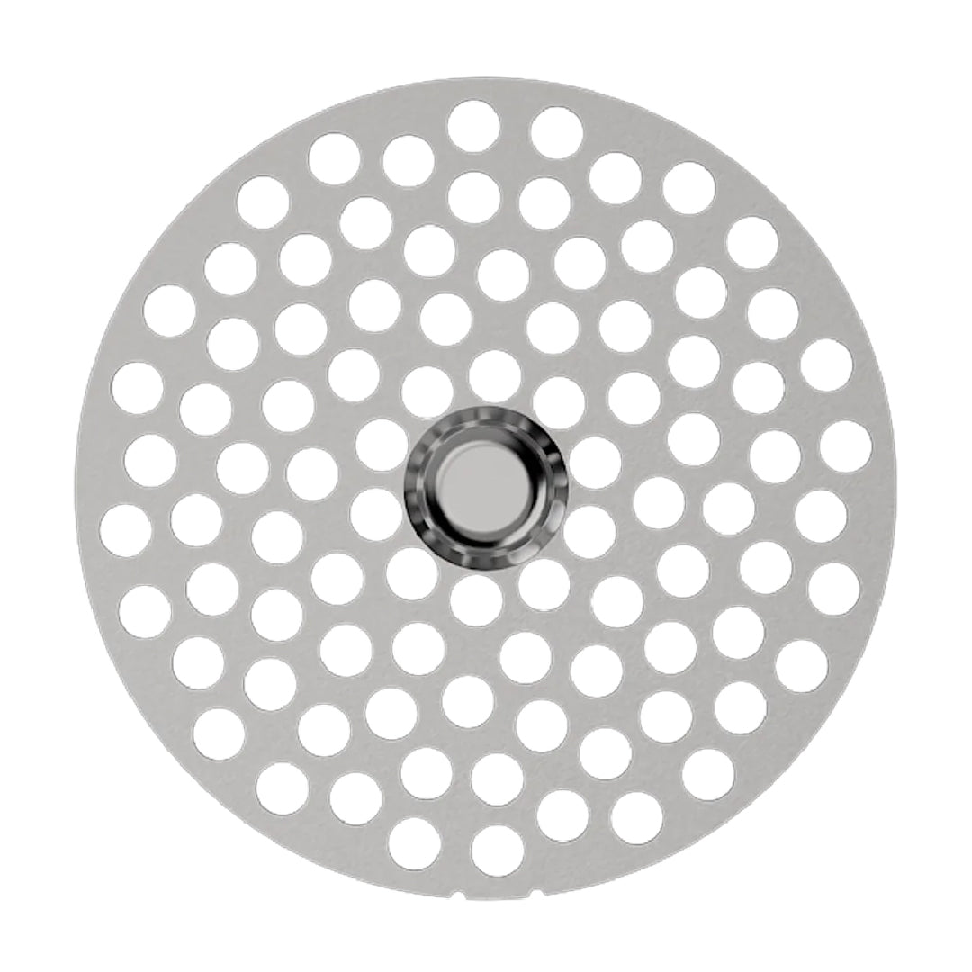 Flower Mill 2.5" Fine Mill Plate for Grinders - Top View on White Background