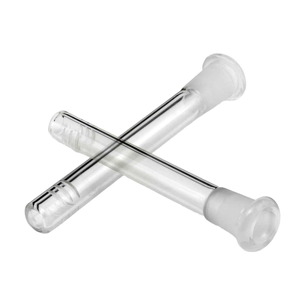 PILOT DIARY - 18mm To 14mm Glass Downstems, 2 Pcs Set, Clear, Top View