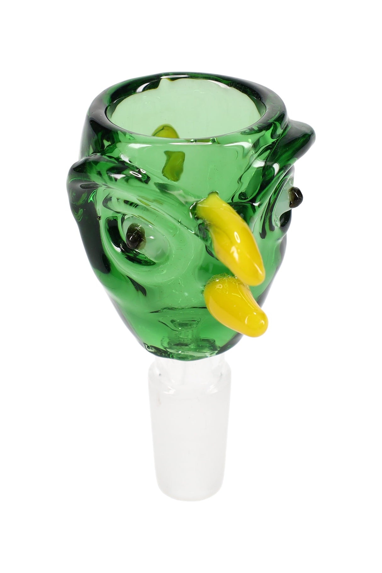 Glass-on-Glass 14.5 mm Male Bird Bong Bowl “Sky Beak”