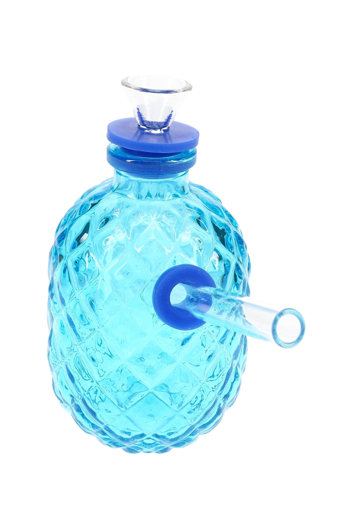 Glass Pineapple Mini Bong “Tropical Sipper” – 4″ – Assorted Colors