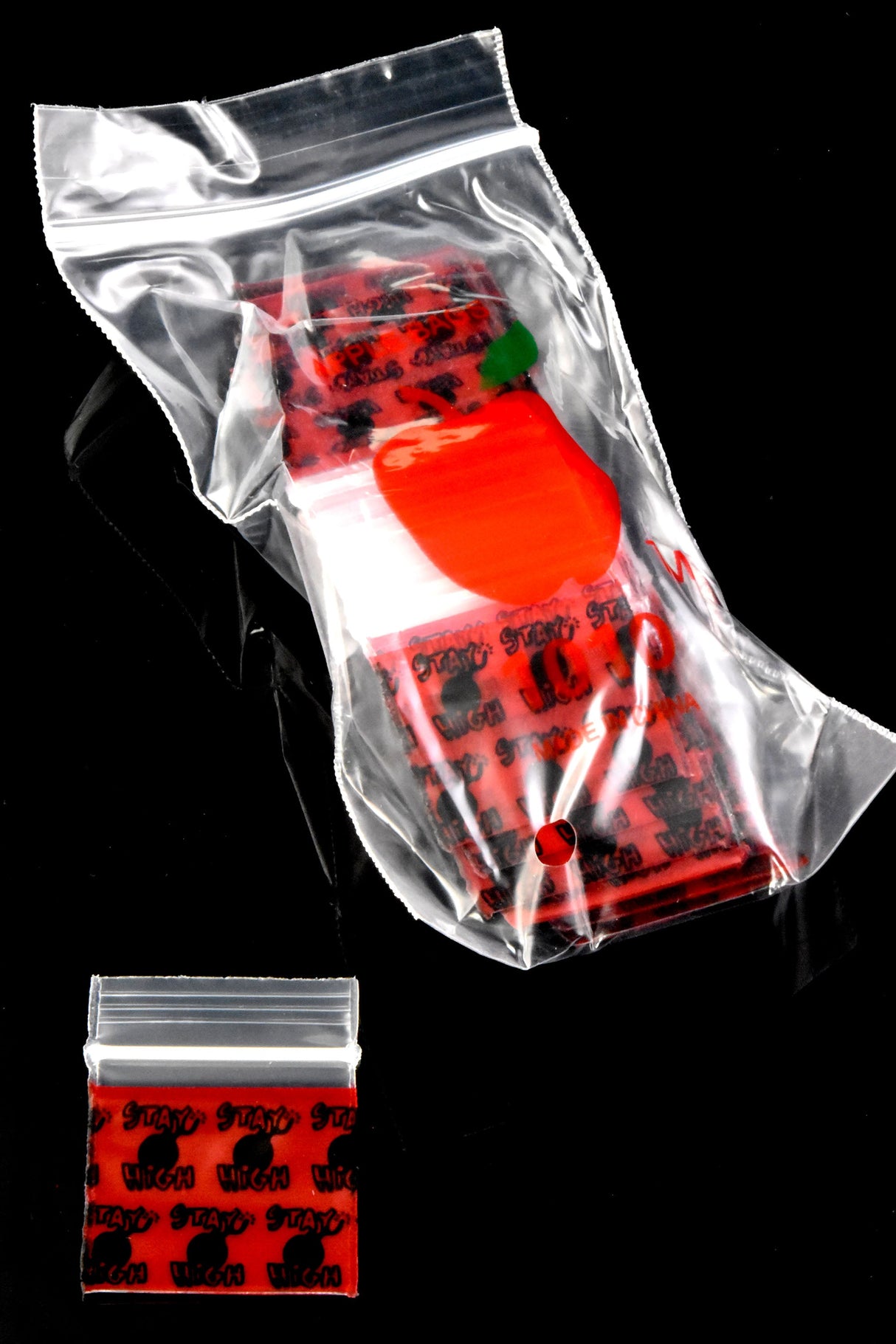 Apple Bags Mini Zip Baggies – 1″ × 1″ – 1000 Pack