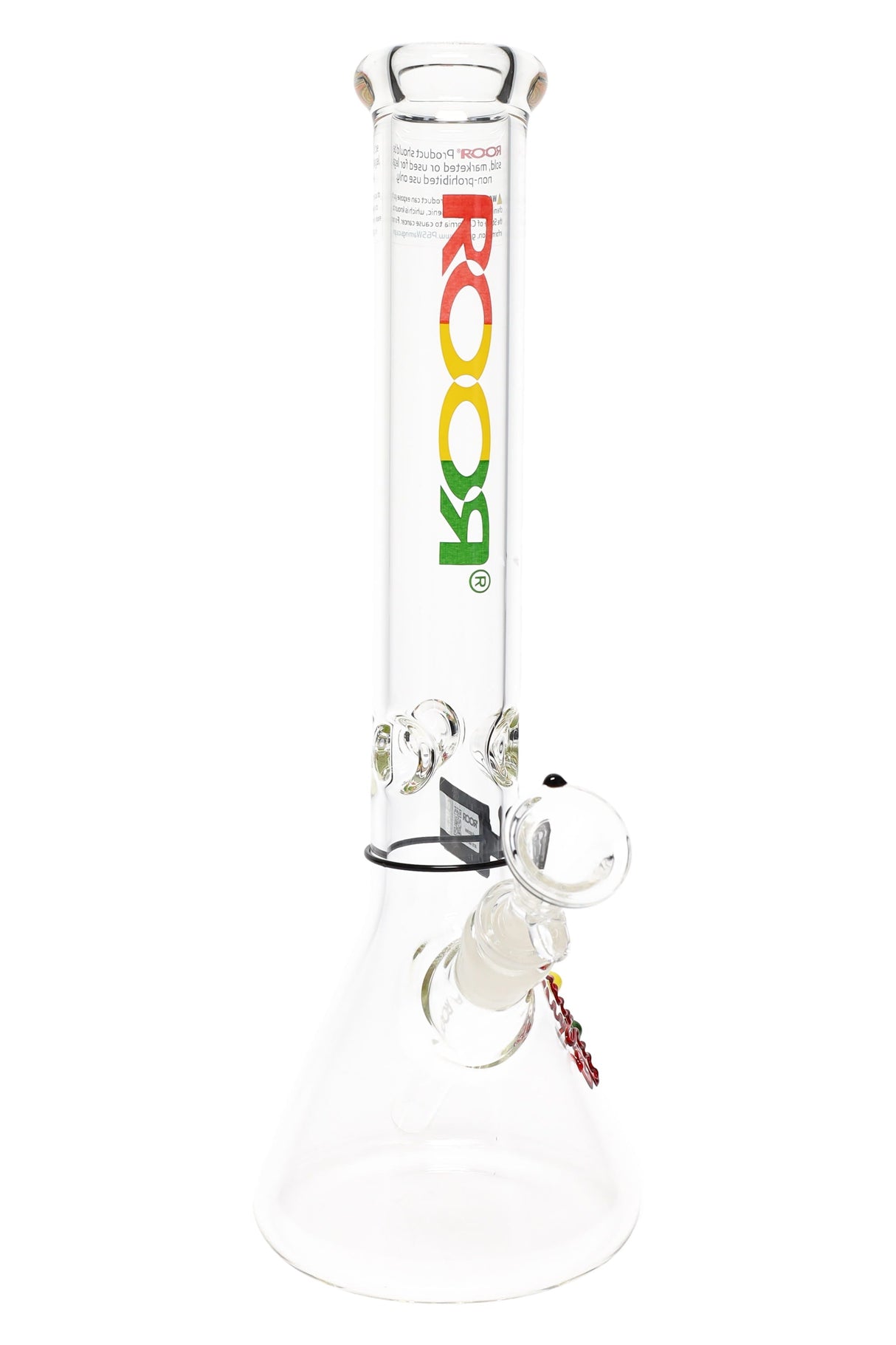 ROOR 14β³ Thick Glass Beaker Bong β Ice Pinch β Assorted Decals