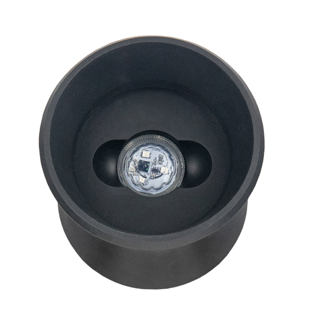MJ Arsenal Hippie Hitter Pipe top view, compact borosilicate glass, 14mm joint size