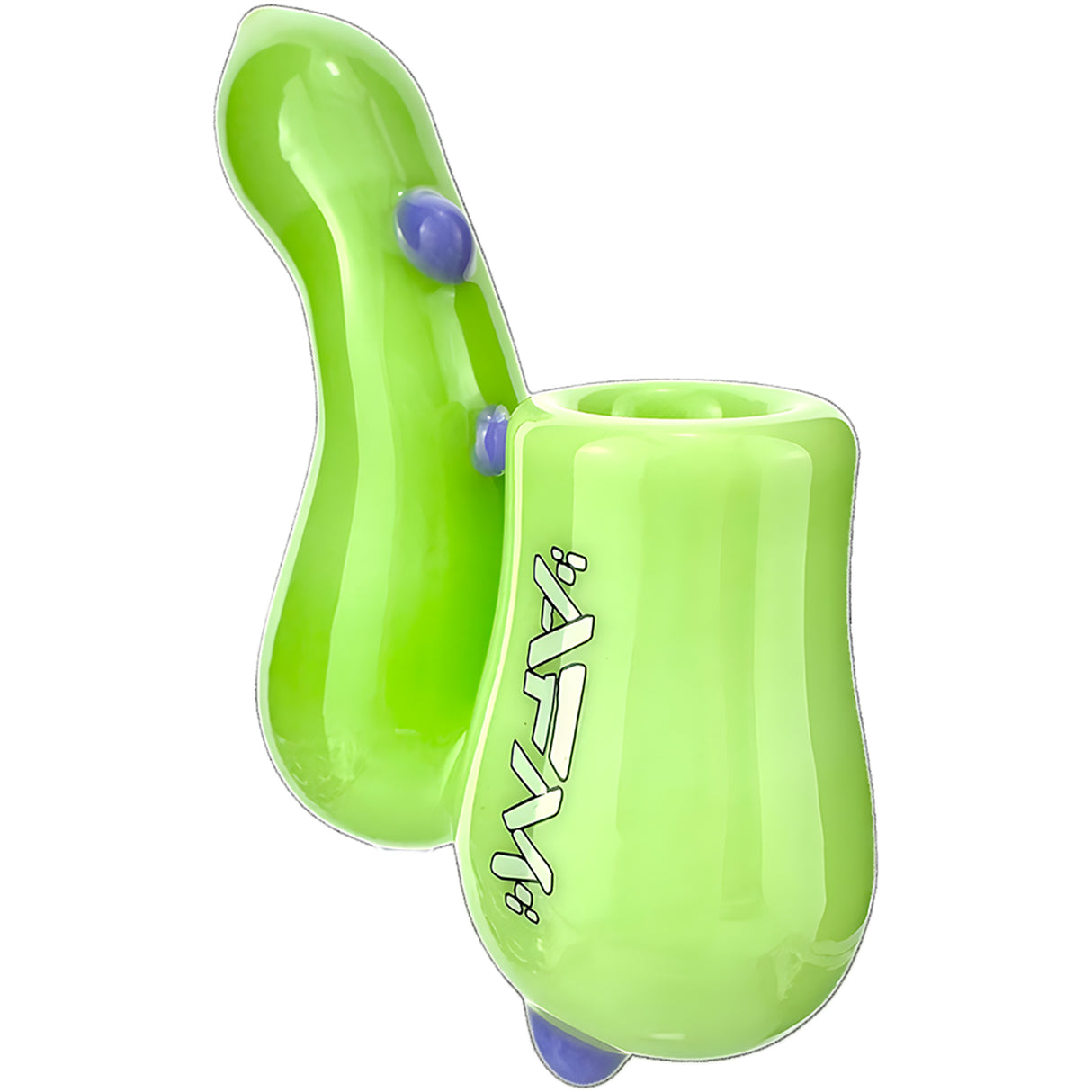 3.5" AFM Groovy Glass Sherlock Hand Pipe