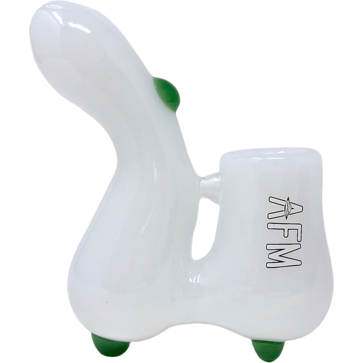 3.5" AFM Groovy Glass Sherlock Hand Pipe