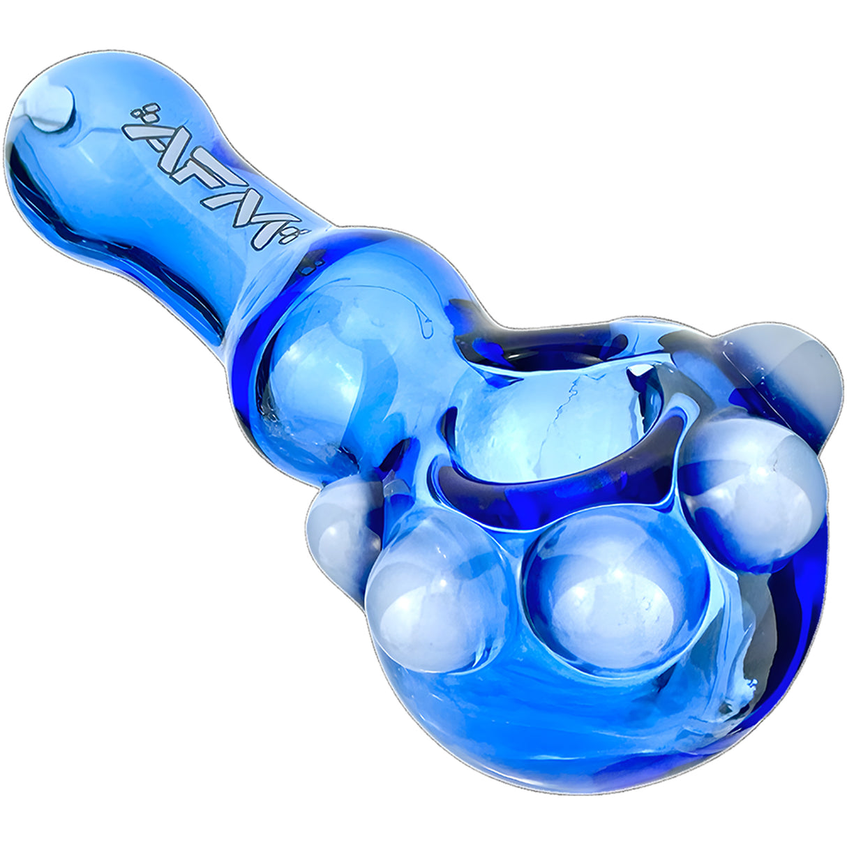 4" AFM Spikey Color Glass Hand Pipe