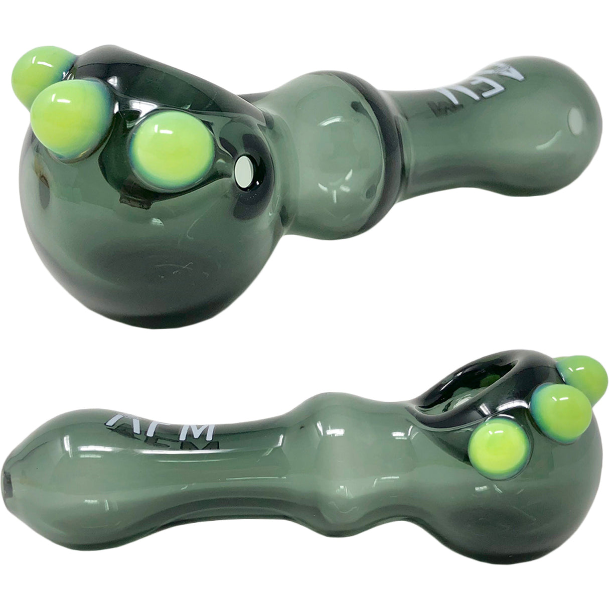 4" AFM Spikey Color Glass Hand Pipe
