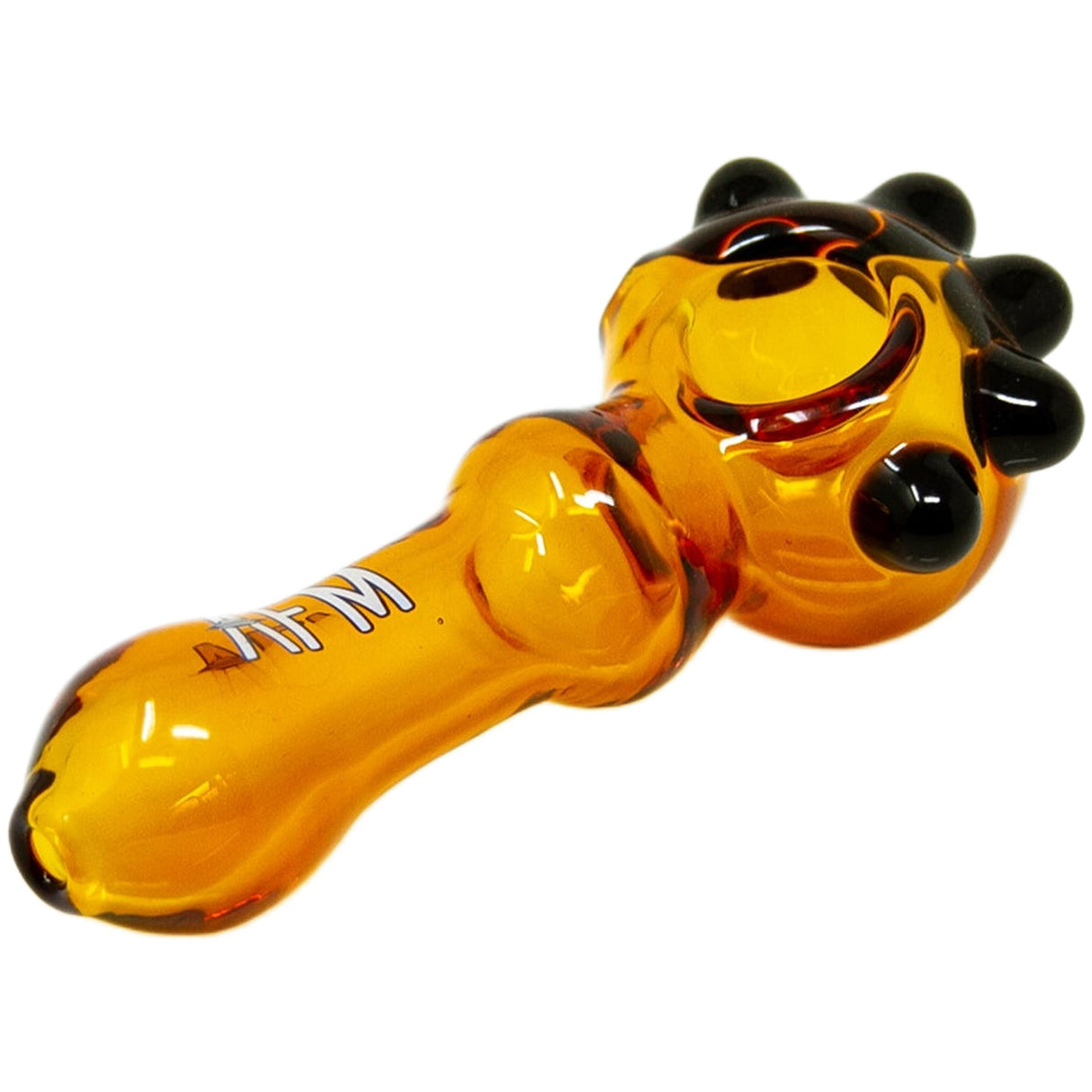 4" AFM Spikey Color Glass Hand Pipe