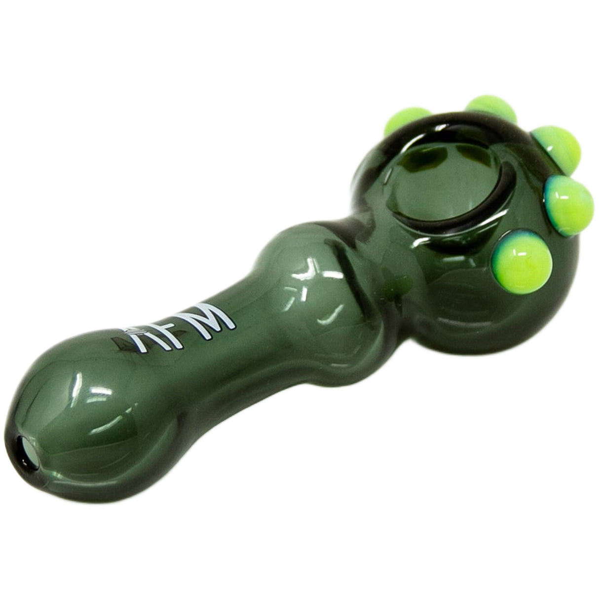 4" AFM Spikey Color Glass Hand Pipe