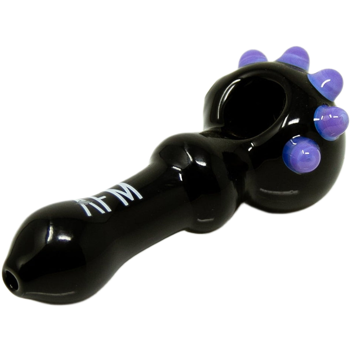 4" AFM Spikey Color Glass Hand Pipe