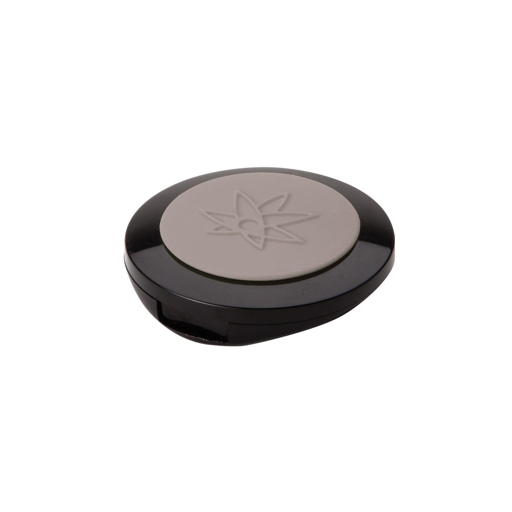 420 Science Wax Wallet in gray, compact silicone storage for concentrates, 1.75" x 0.5", portable design