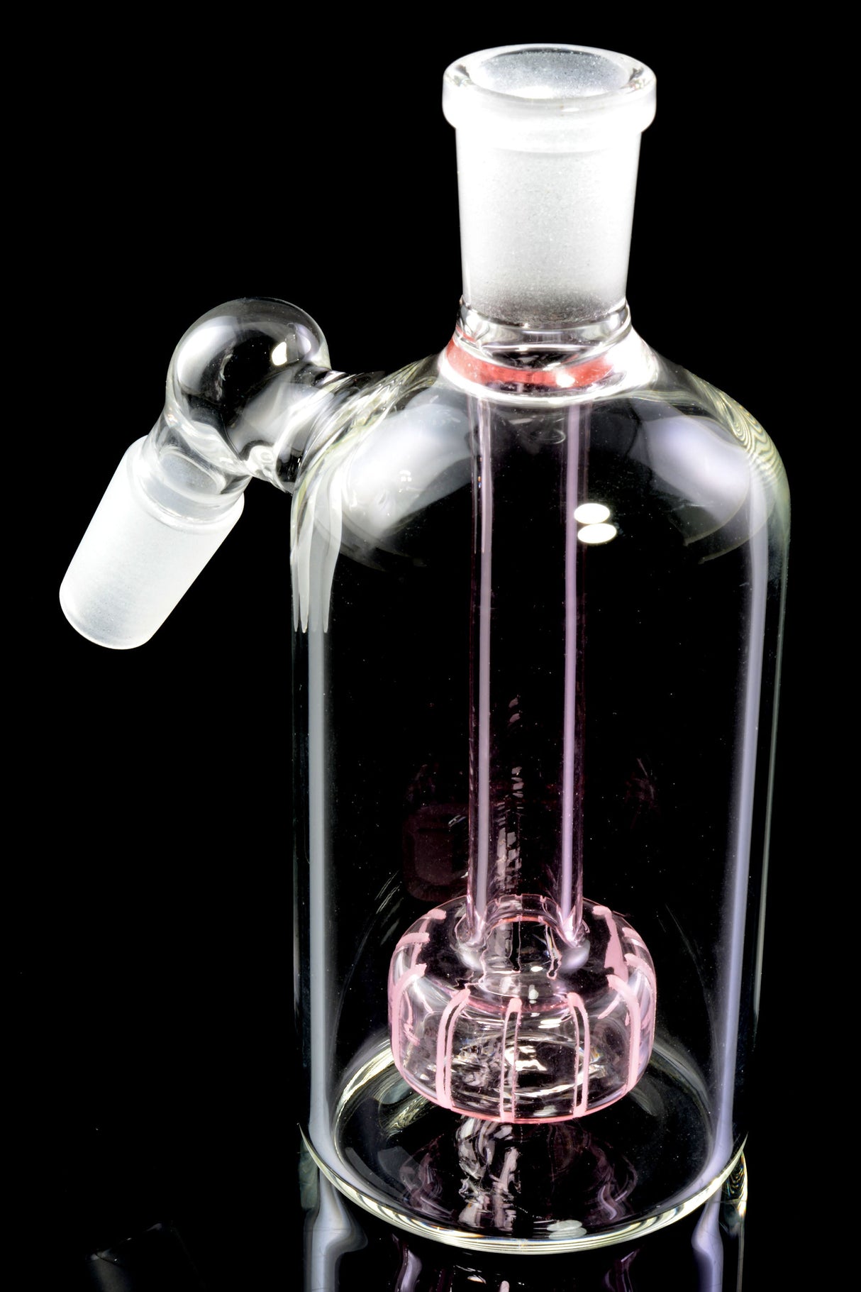 14.5mm Male to Female 45 Degree Glass Ash Catcher with Showerhead Perc