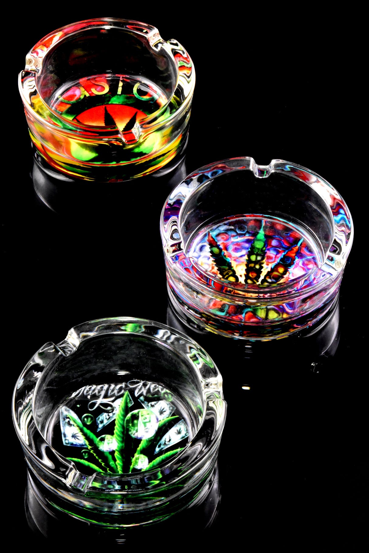 3.25″ Tempered Glass Ashtray – Pop Designs