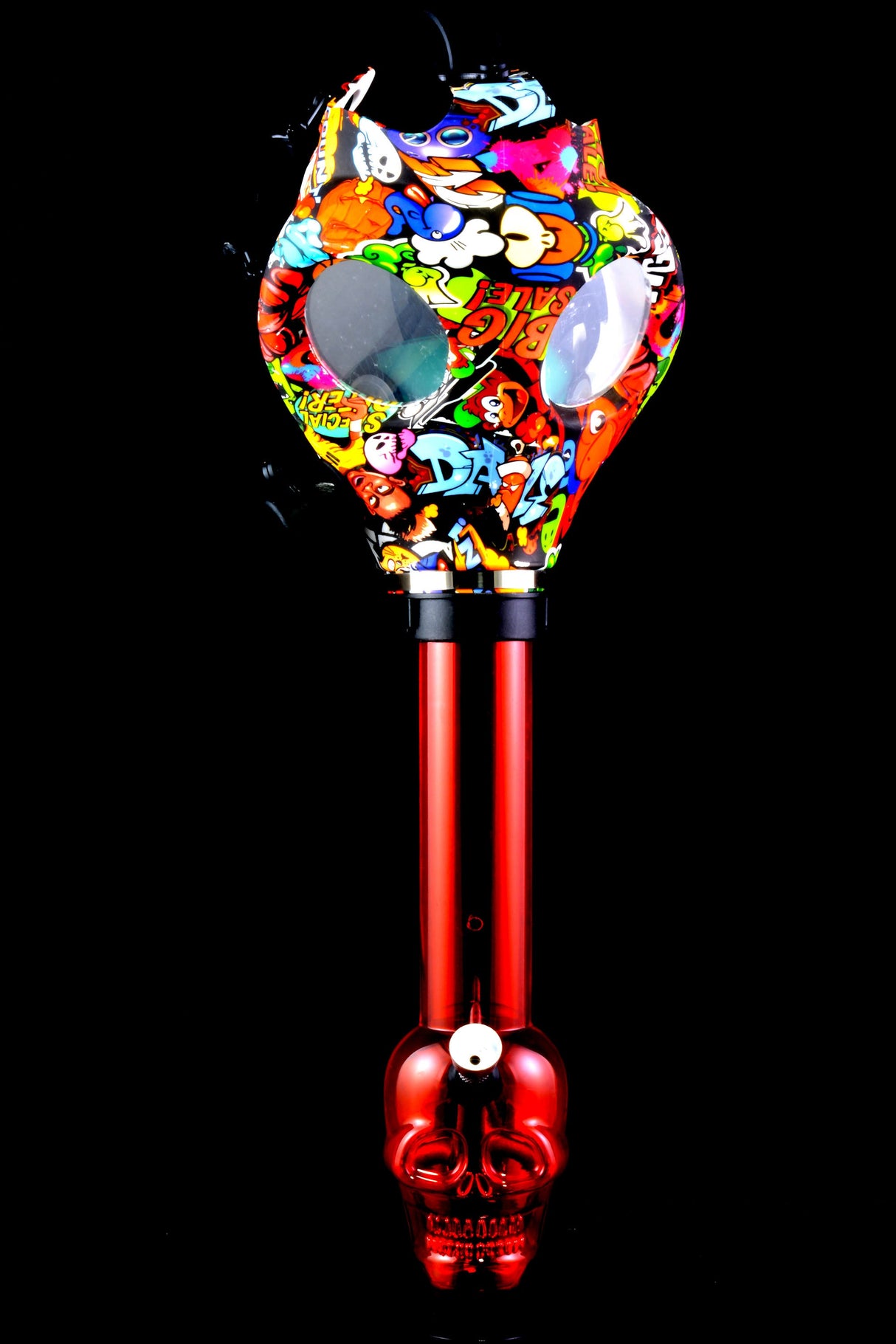 Acrylic Gas Mask Bong “Alien Skull” – Design Options