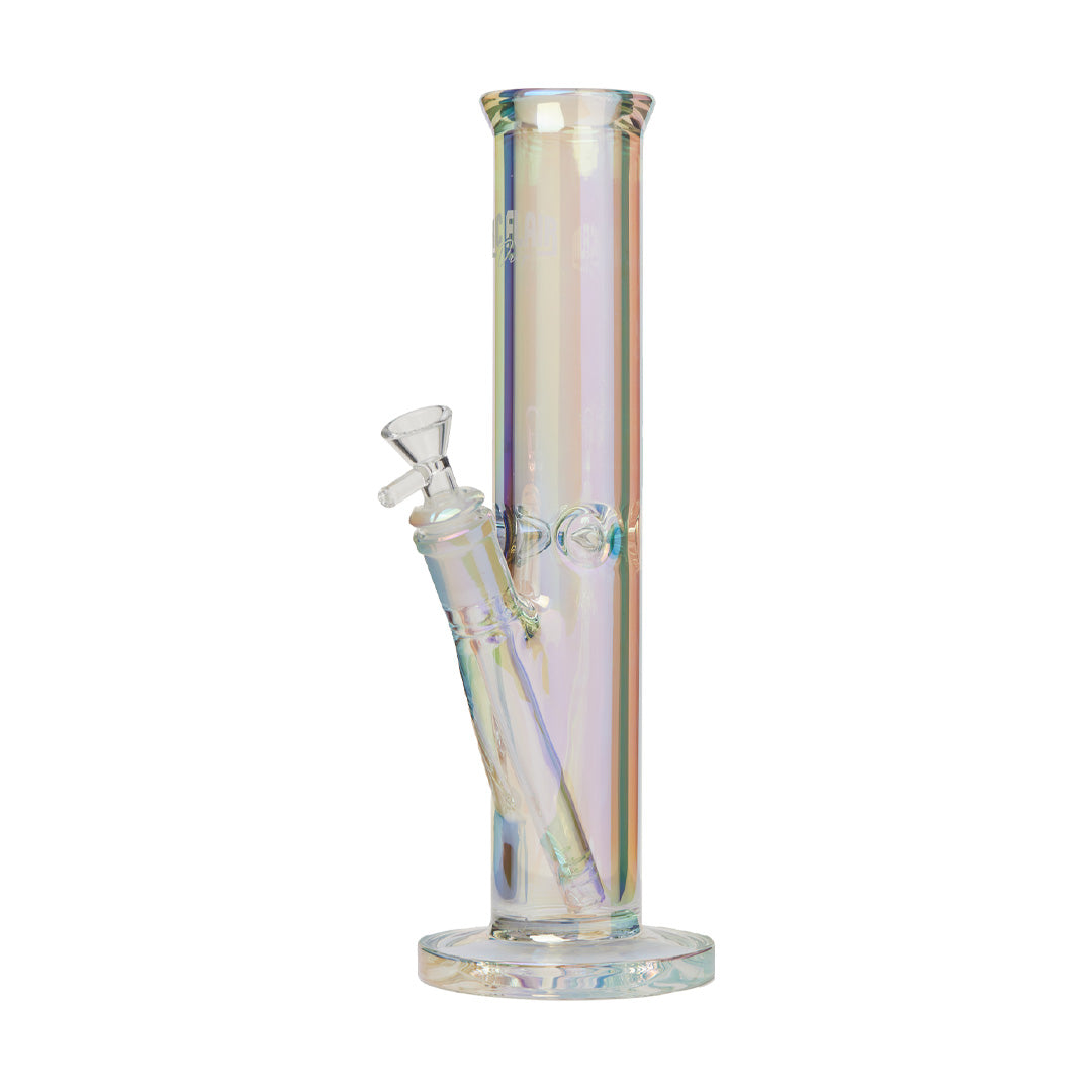 Ric Flair Drip Water Pipe - 14mm Borosilicate Glass Bong with Colored Accents, Front View