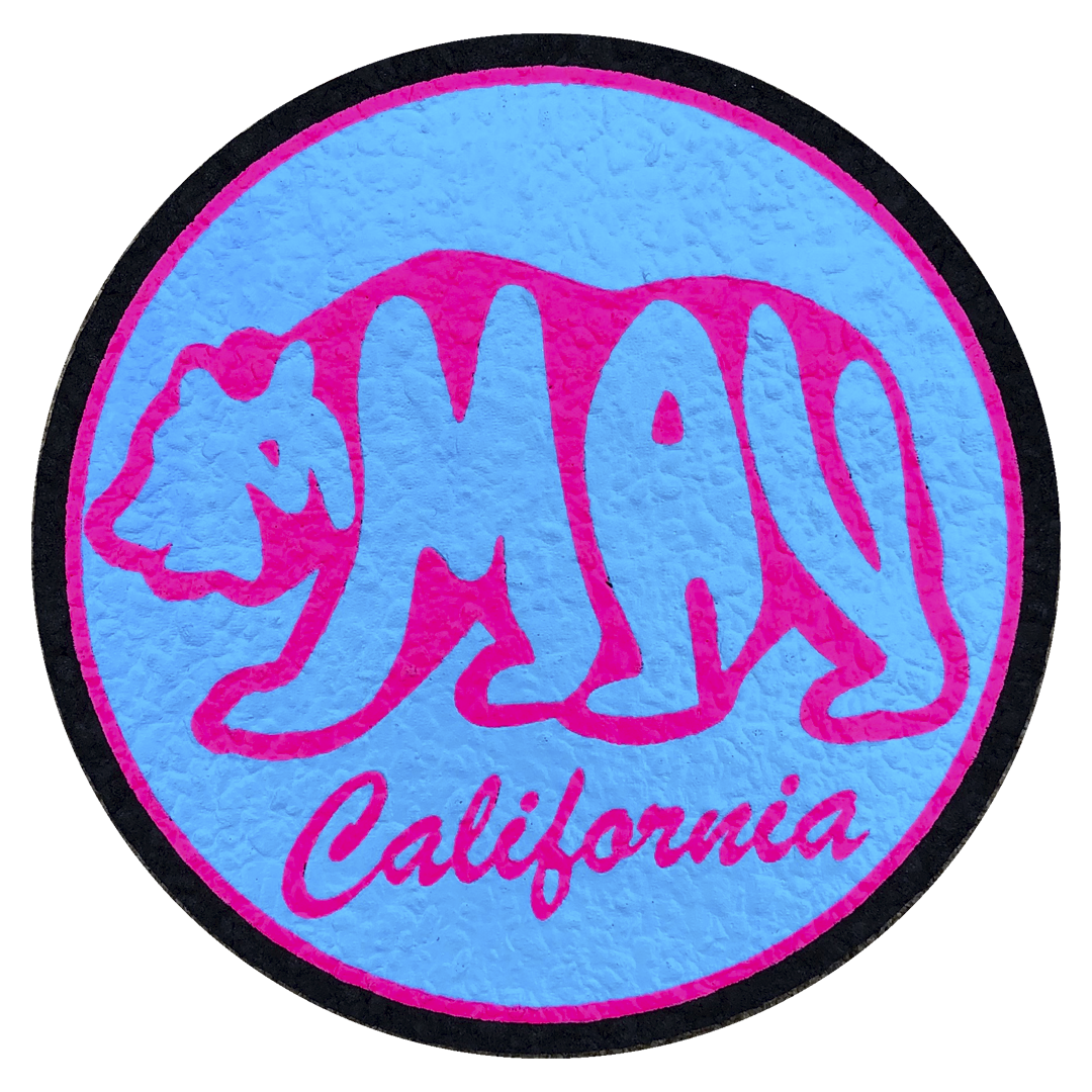 Moodmats 5" EcoFriendly California Bear Rubber Dab Mat Upcycled Neo