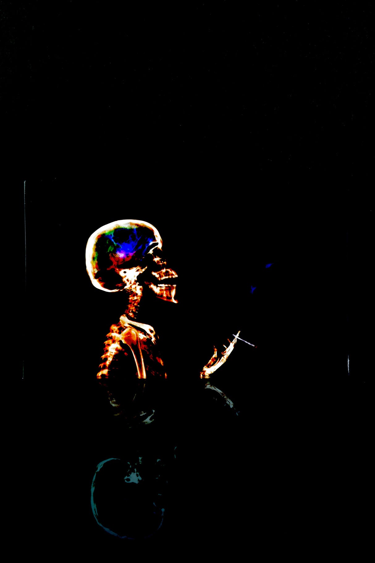 Large Art Glass Rolling Tray – 10" x 6"