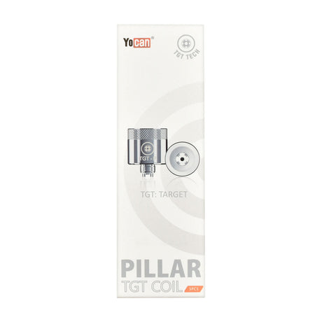 Yocan Pillar TGT Coil 5-pack, ceramic dab rig accessory, front view on white background