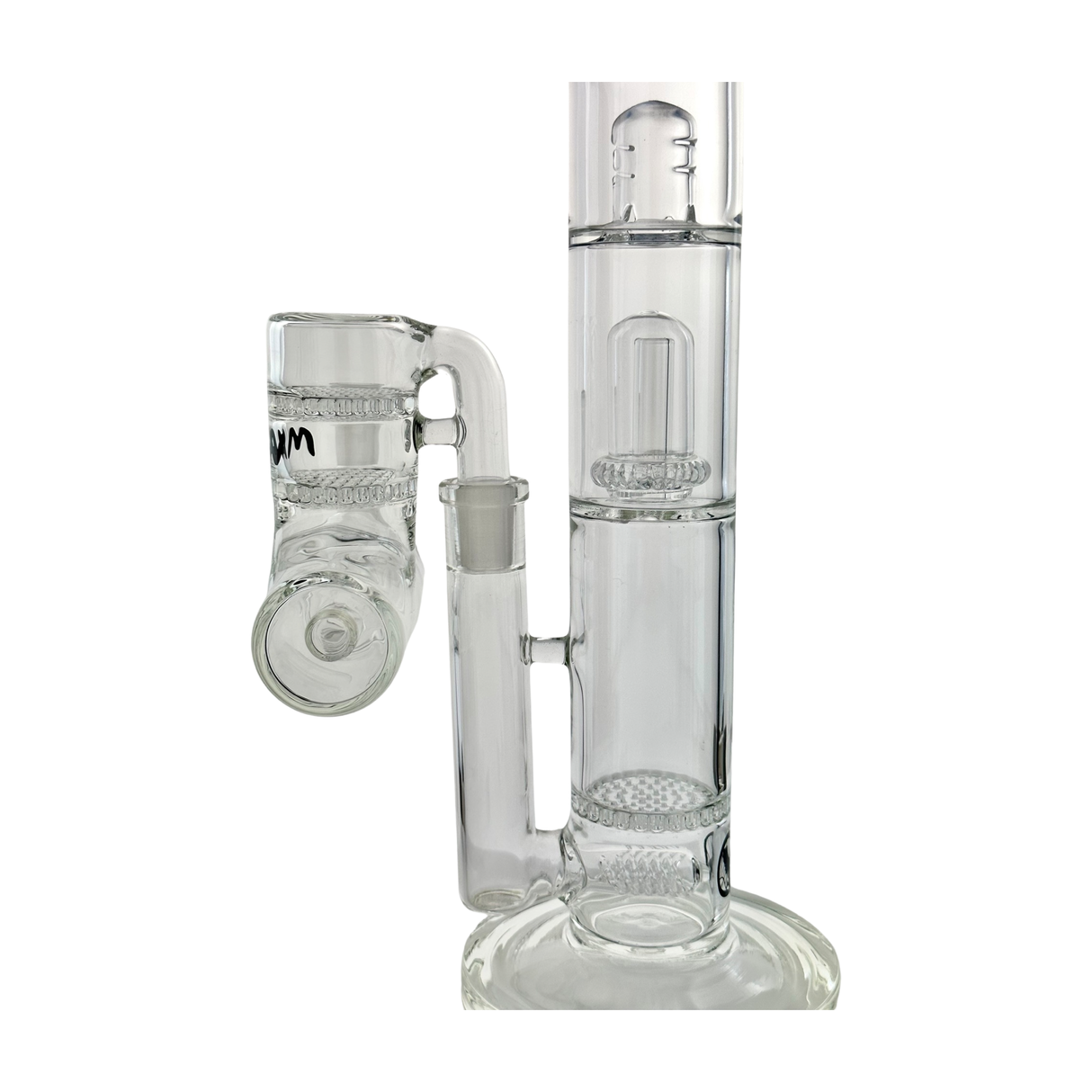 MAV Glass 6 Perc Beast with Honey Inline UFO and Double Honey Inline Ash Catcher