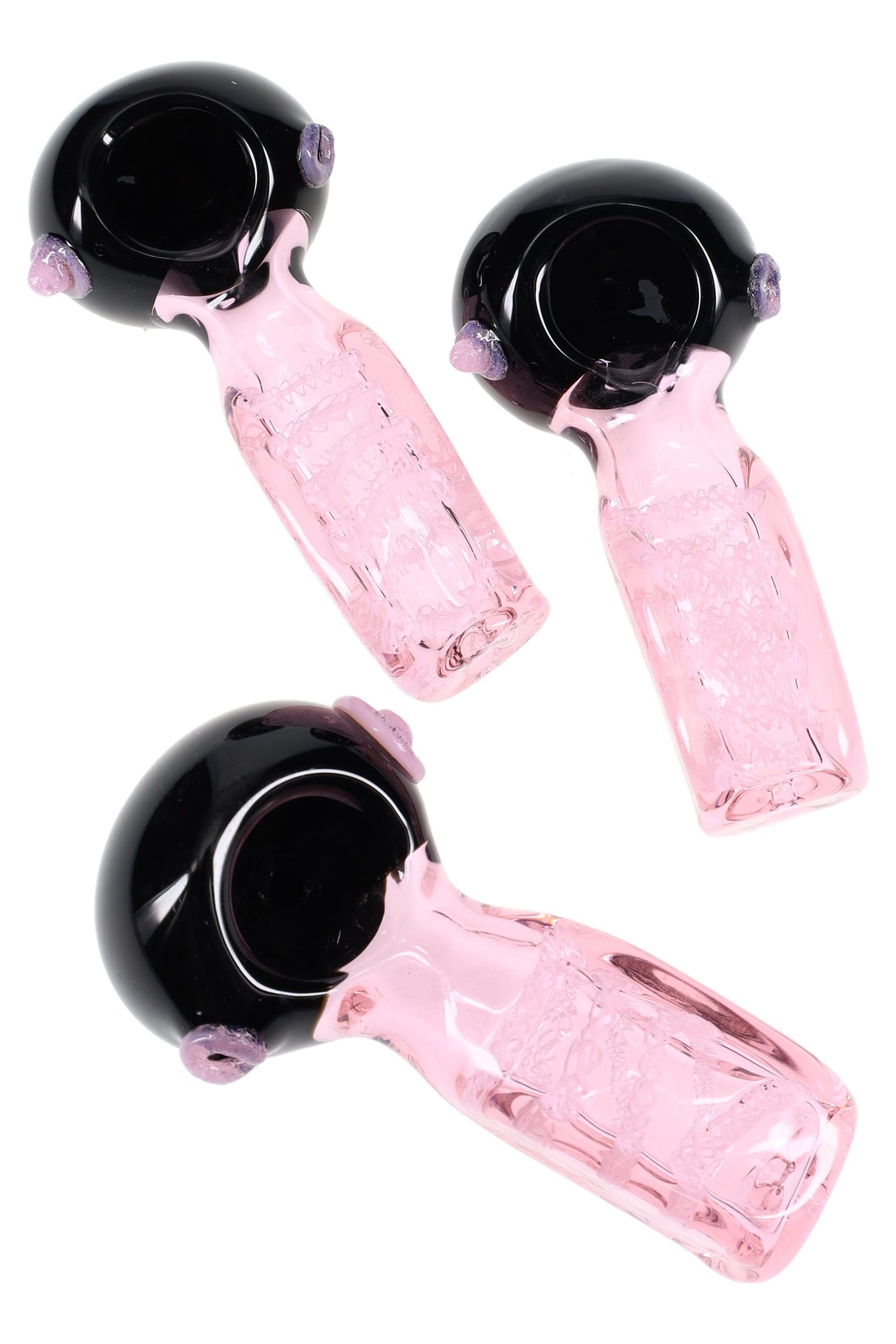 Striped Square Glass Spoon “Candy Brick” – 4″ – Assorted Colors